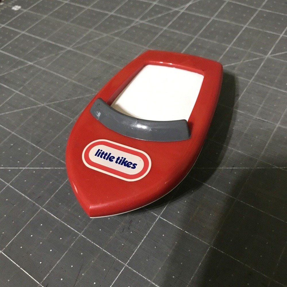 Little Tikes Dollhouse Mini Speedboat Bath Water Toy Red Flat Top